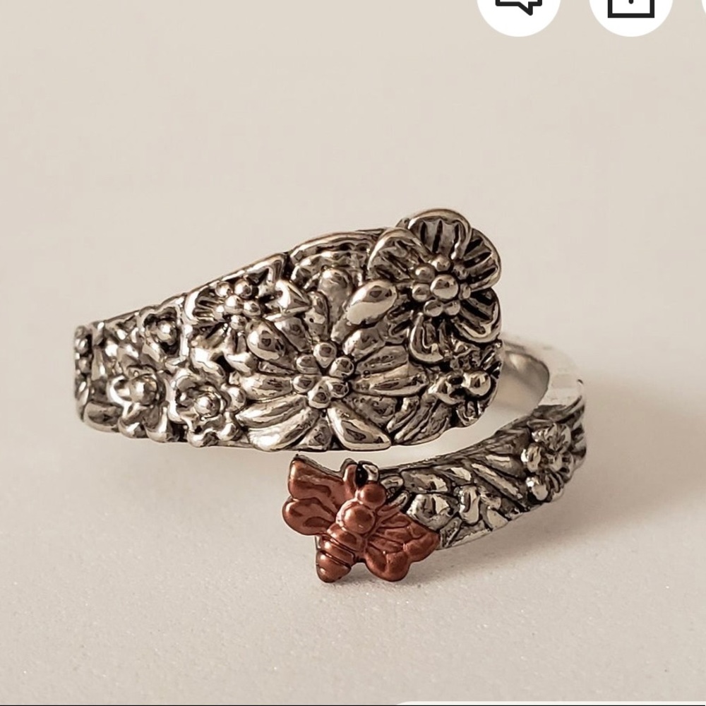 Silver Spoon Ring - image 1